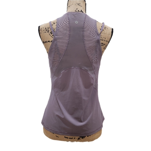 Lululemon Fresh in Mesh Lavendar Athletic Tank,Women's Small - Picture 5 of 6